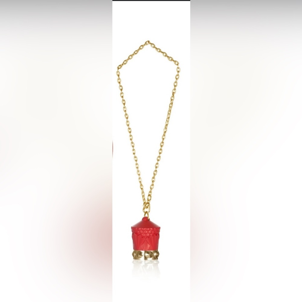 Red Matte Lipstick with Gold Chain Cap - Picture 2 of 5